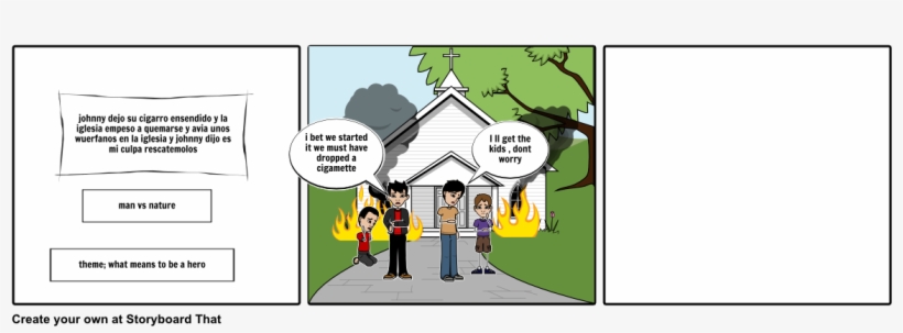 Johnny Dejo Su Cigarro Ensendido Y La Iglesia Empes - Cartoon, transparent png