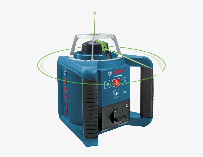 Bosch Grl300hvg Green Beam Self-leveling Horizontal - Bosch Grl300hvg Rotary Laser Level, transparent png