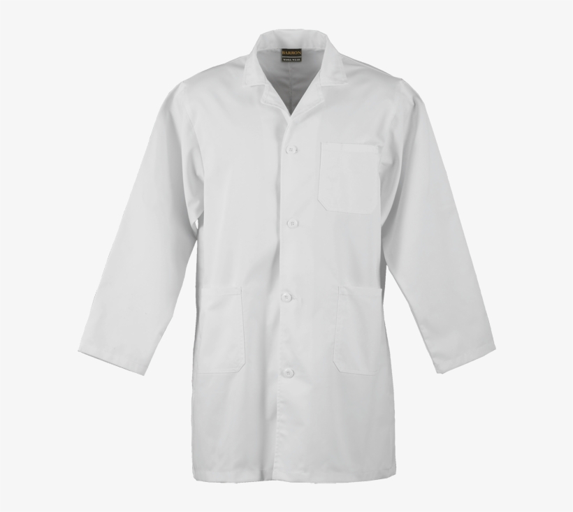 White Polycotton Dust Coat - Sleeve, transparent png