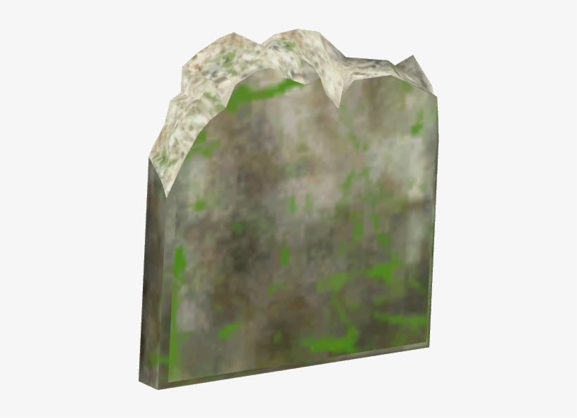 Mossy Tombstone - Crystal, transparent png