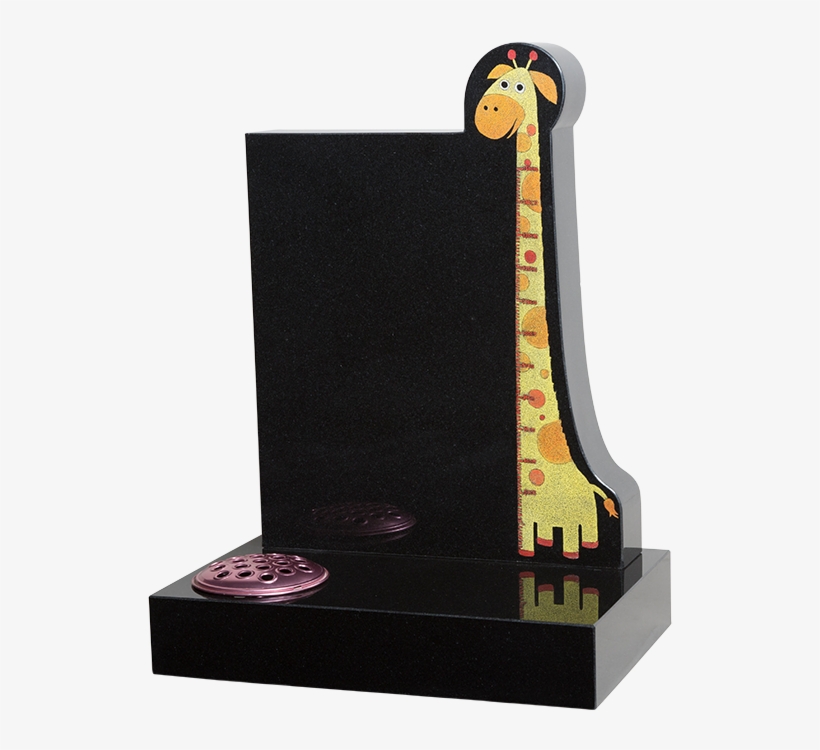Giraffe Headstone, transparent png