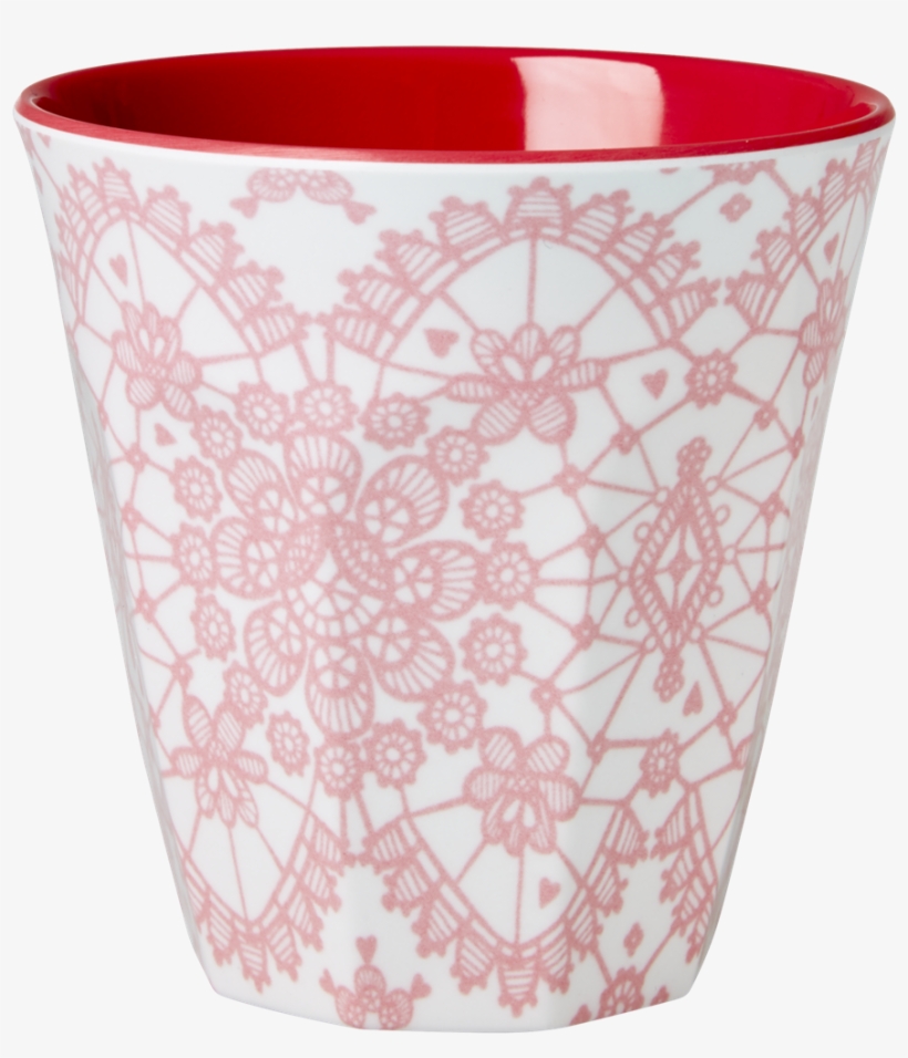 Pink Lace Melamine Cup - Rice - Lifestyle, Decoration - Lace Melamine Cup -, transparent png