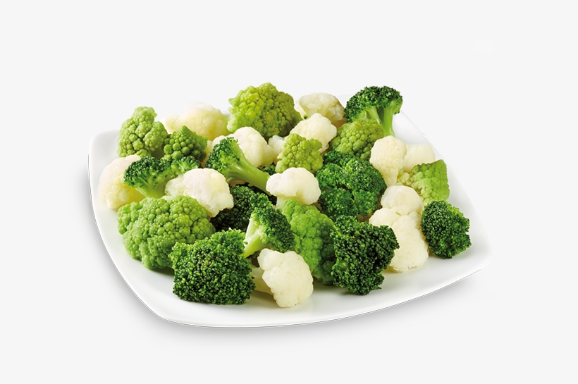 Side Dish With Broccoli, Cauliflower And Romanesco - Broccoli, transparent png