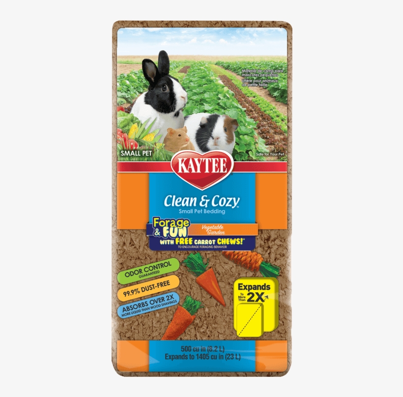 Clean & Cozy Forage & Fun Vegetable Garden Bedding - Kaytee Small Animal, transparent png