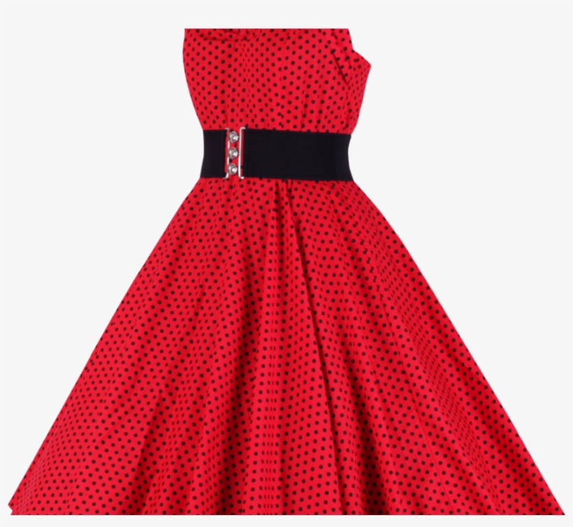 Women Dress Png Image - Robe Vintage À Pois, transparent png