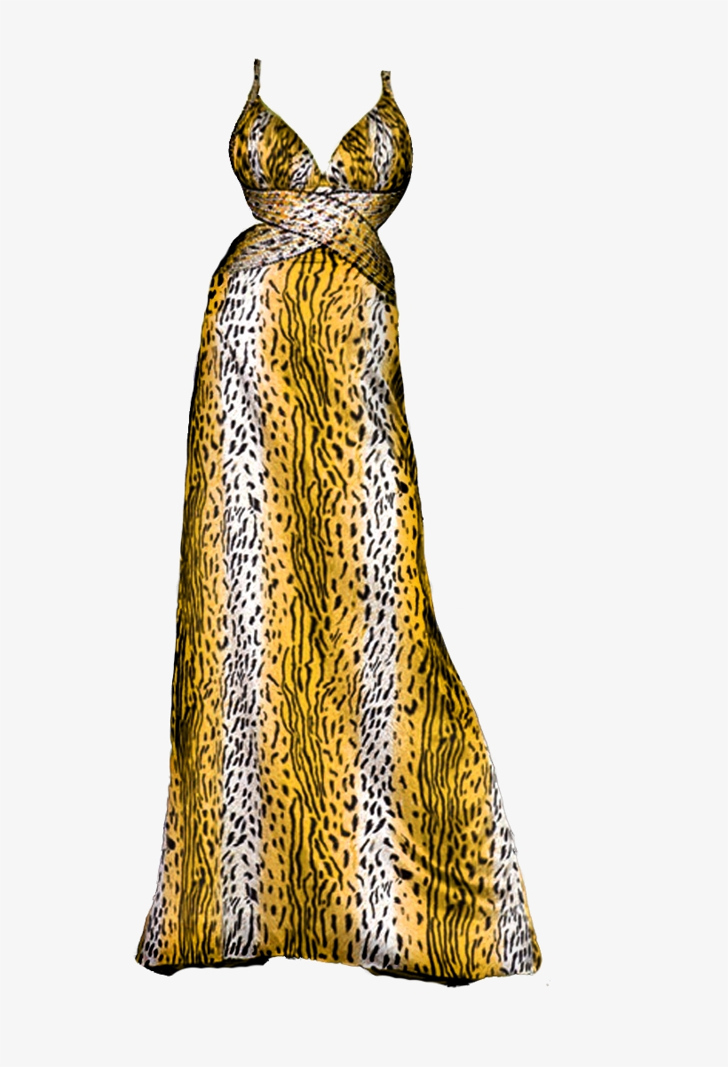 Red Jungle Dress By Azreheal - Dress, transparent png