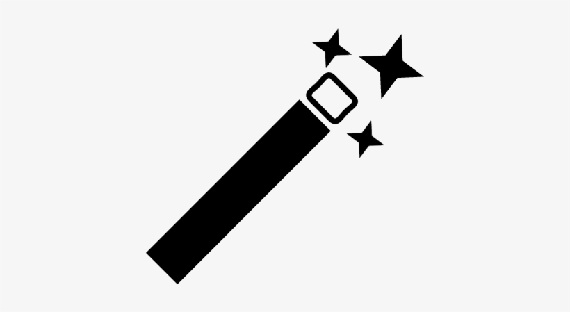 Magic Wand With Sparkles Vector - Varita Magica Icono Png, transparent png