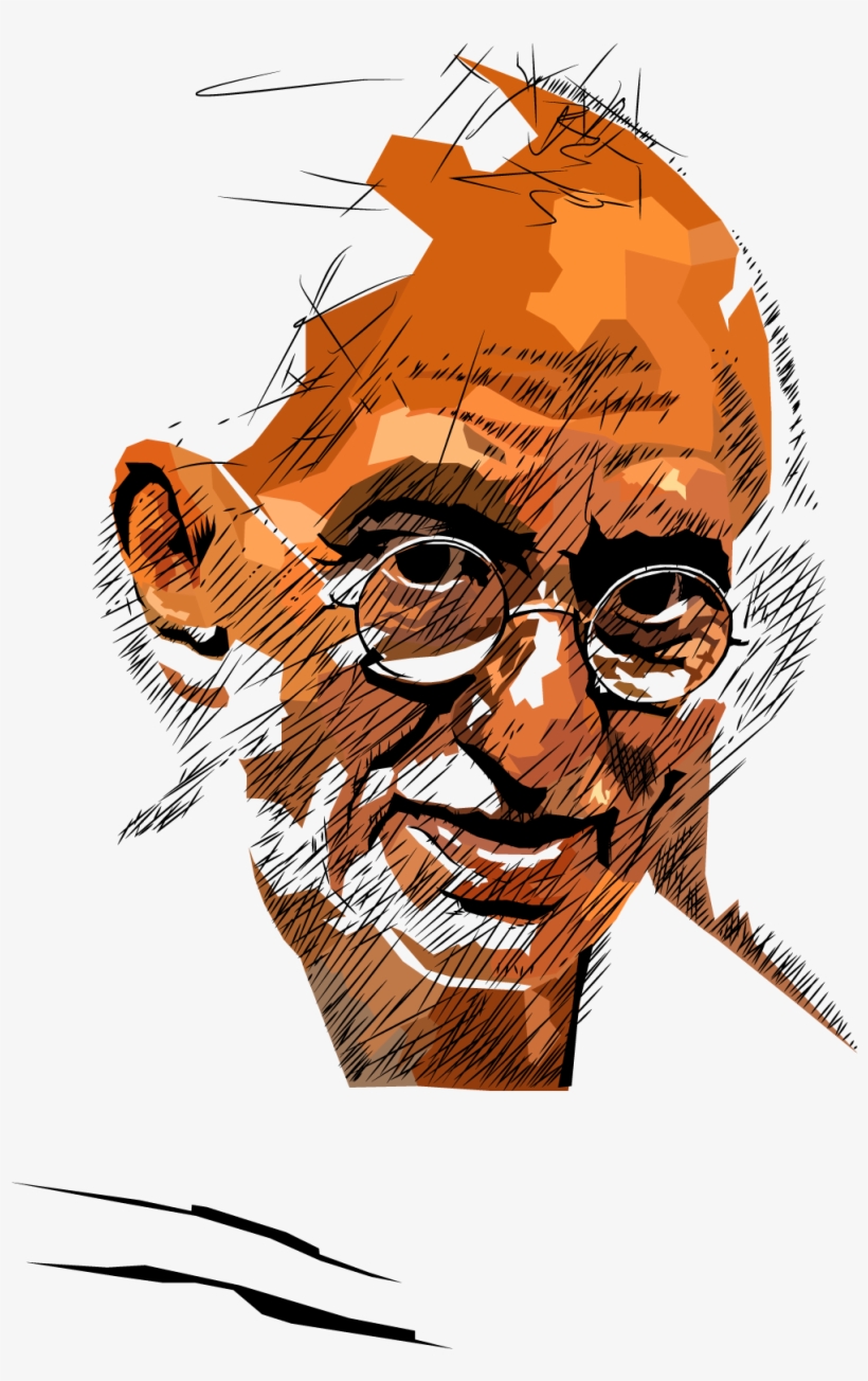 While Gandhi Was Undoubtedly A Public Figure, He Also - Mahatma Gandhi, transparent png