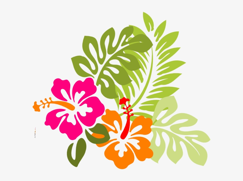 Hawaiian Flower Round Ornament, transparent png
