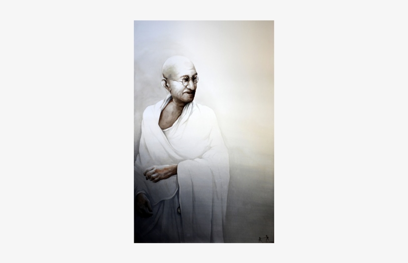 Sudip Roy Title Gandhi Ji Gouache On Paper - Gallerie Alternatives, transparent png