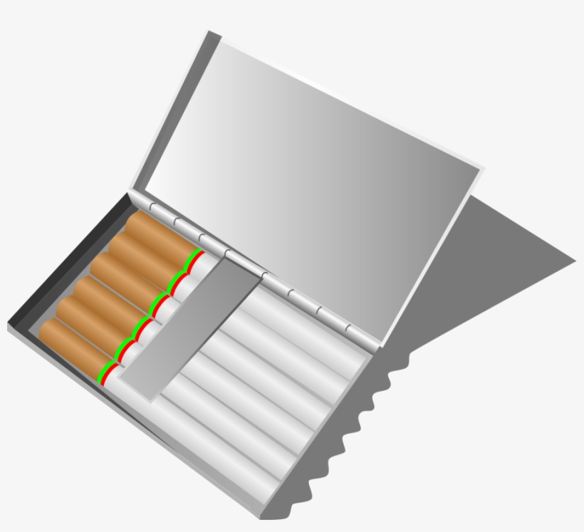How To Set Use Cigarette Box Clipart - Cigarette Packets Cartoon Png, transparent png