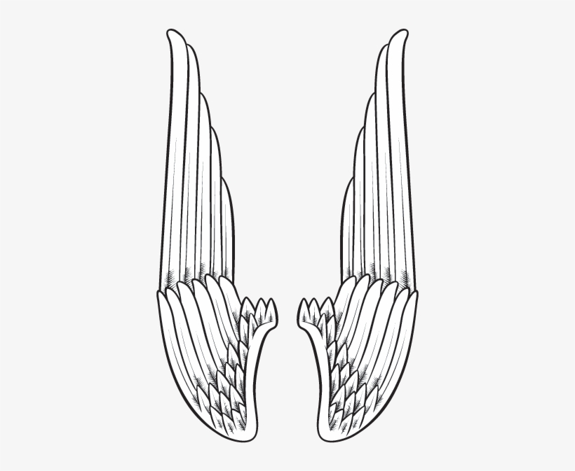 Vertical Angel Wings Wall Art Sticker - Alas De Angeles Para Montaje, transparent png