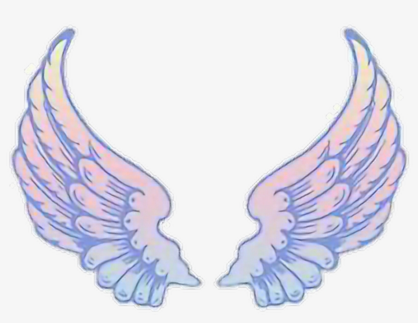 Sticker By La Chica Suicida - Cartoon Angel Wings Transparent, transparent png