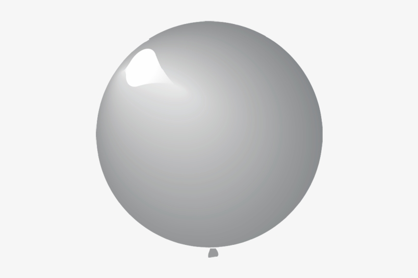 100pcs 5" Round Metallic Silver 801 Latex Balloons - Metallic Silver Balloons Circle, transparent png