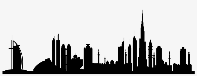 Tramitar Visados Para India, Cuba Y Otros Países - Dubai Skyline Silhouette Png, transparent png