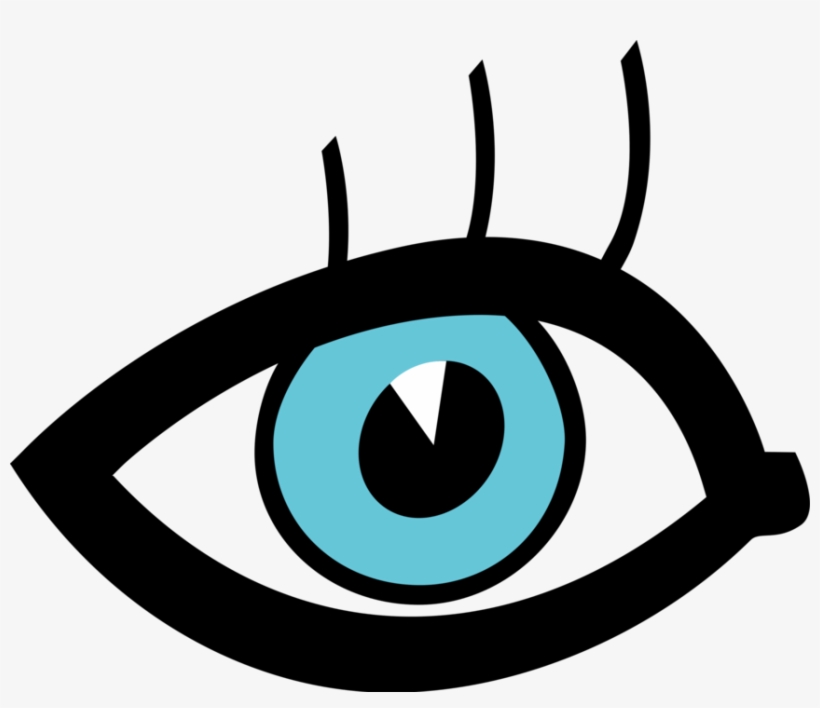 Vector Illustration Of Human Eye Provides Sight - Circle, transparent png