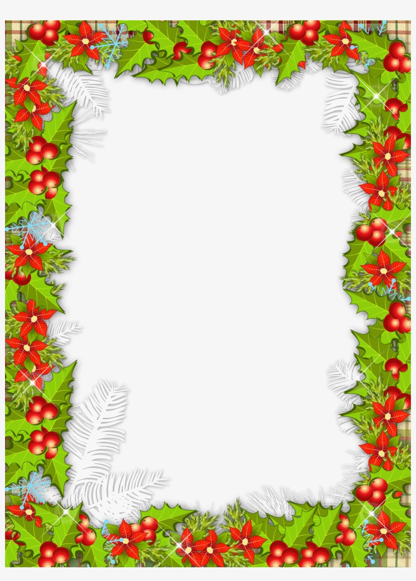 Christmas Mistletoe Frames, transparent png