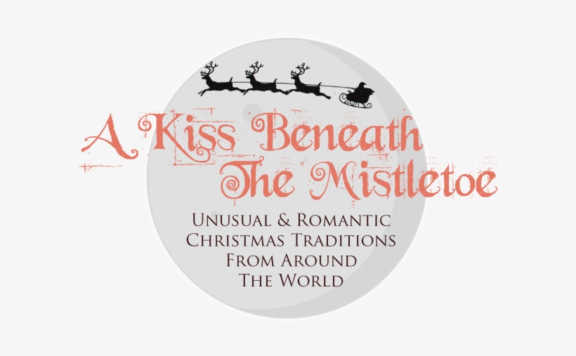 A Kiss Beneath The Mistletoe - Vintage Santa And Sleigh Riding Over Big Ben-england-double-sided, transparent png