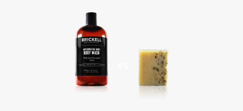 Brickell Men's Mint (green) Soap Scrub Bar, transparent png