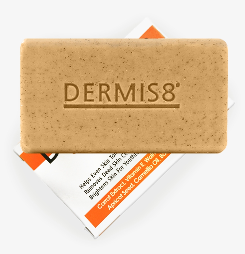 Dermis8 Exfoliating Brightening Soap 210ml (125gr), transparent png