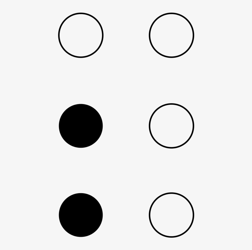 File - Braille Semicolon - Svg - Semicolon, transparent png