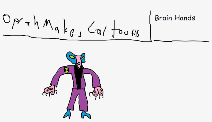 Brain Hands - Eatle Oprah Makes Cartoons, transparent png