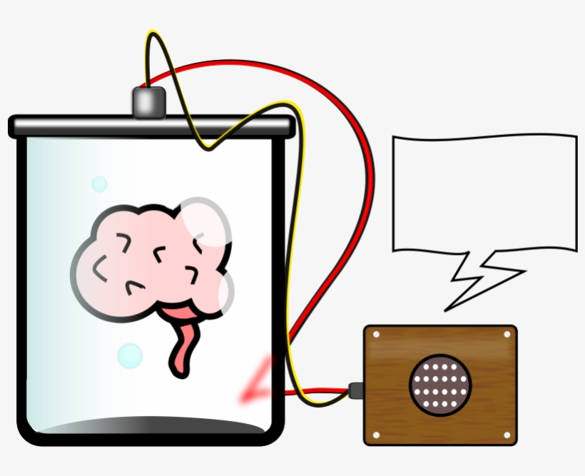 Brain In A Jar Clipart Png - Brain In A Jar Cartoon, transparent png