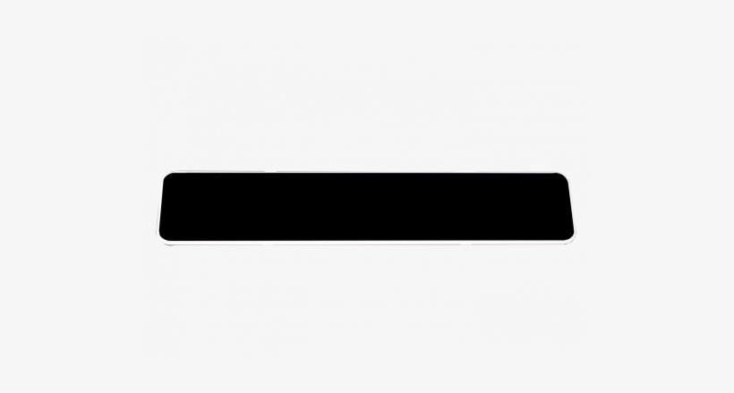 Jrs Black/white Round Corner Plastic Insert For 7129 - Mitsubishi Vl-100, transparent png