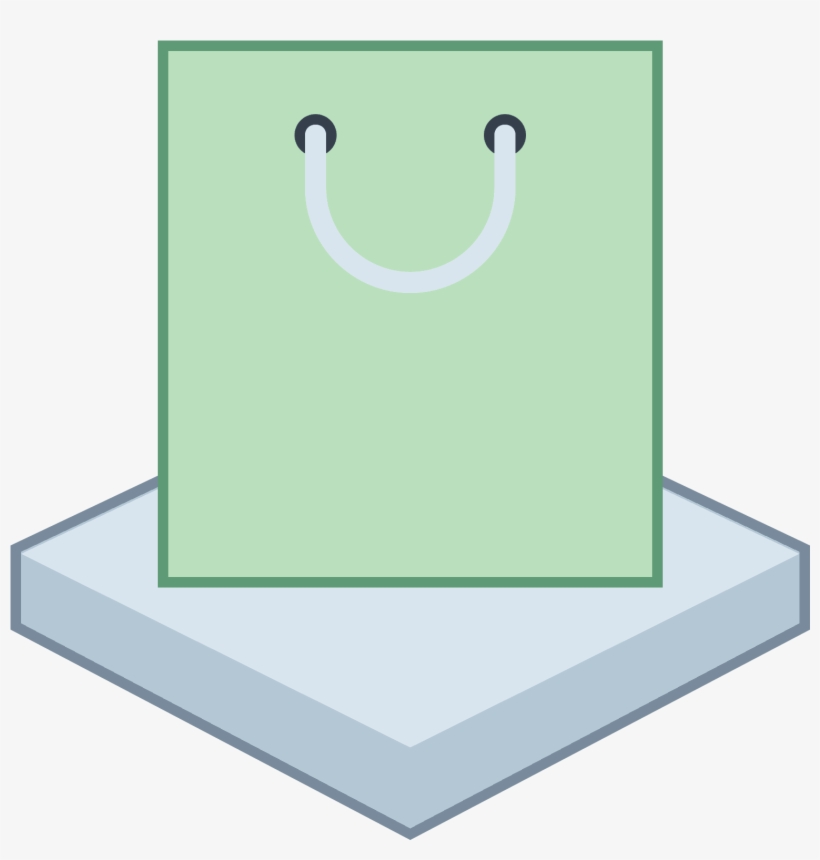 Market Square Icon - Paper Bag, transparent png