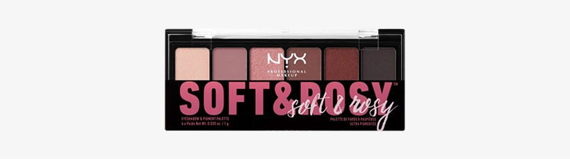 Nyx Professional Makeup - Nyx Soft & Rosy Eyeshadow Palette, transparent png