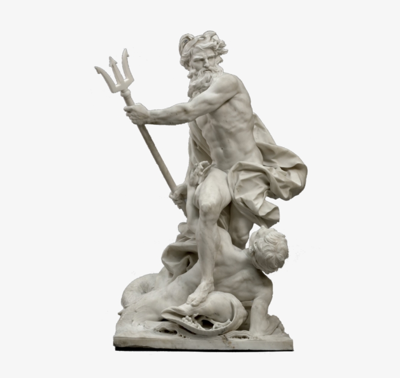 Merlinhoot - Neptune Calming The Waves, transparent png