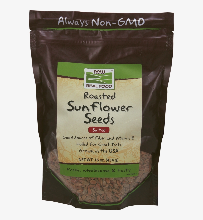 Sunflower Seeds, Roasted & Salted - Flax Seeds Now Foods, transparent png