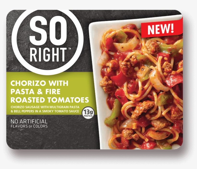 Chorizo With Pasta & Fire Roasted Tomato - So Right Teriyaki Meatballs With Mashed Potatoes 9, transparent png
