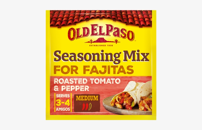 Roasted Tomato & Pepper Fajita Spice Mix - Old El Paso Roasted Pepper, transparent png