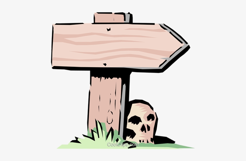 Cartoon Road Sign Royalty Free Vector Clip Art Illustration - Cartoon Road Sign, transparent png