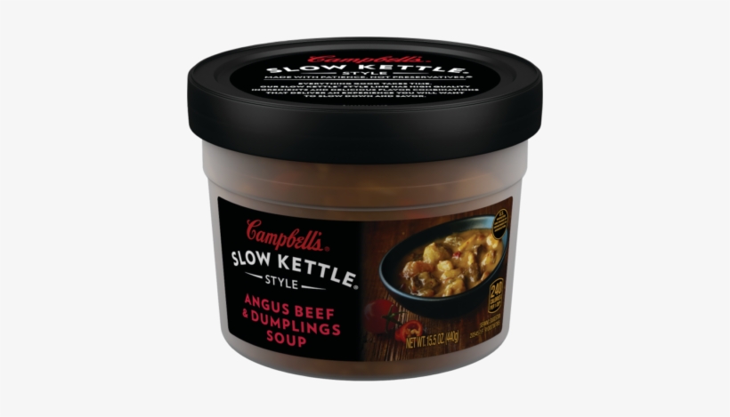 Angus Beef And Dumpling Soup - Campbell's Slow Kettle Style Bisque Soup, Tomato, transparent png
