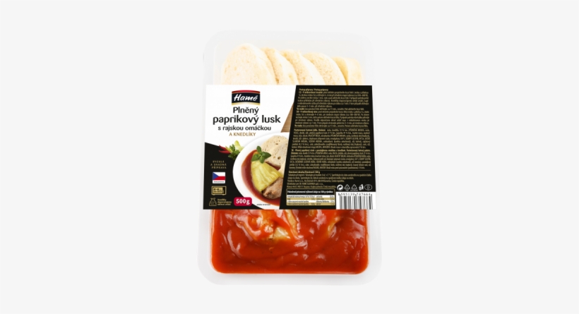 Stuffed Paprika Pod And Tomato Sauce, Bread Dumplings - Milk, transparent png