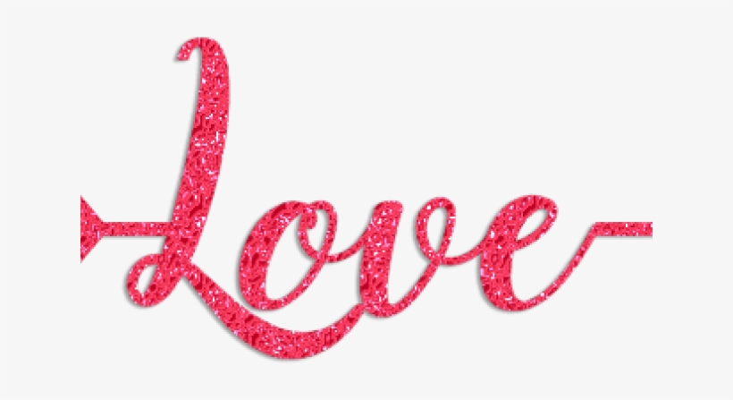 Glitter Clipart Love - Calligraphy, transparent png