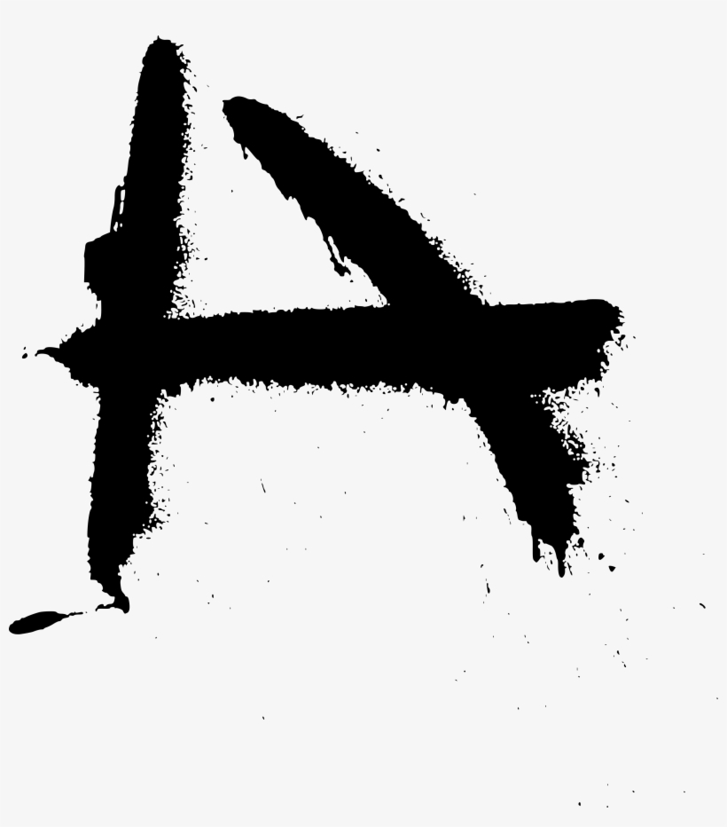Grunge Font Png, Grunge Letters Png - Aerosol Paint, transparent png