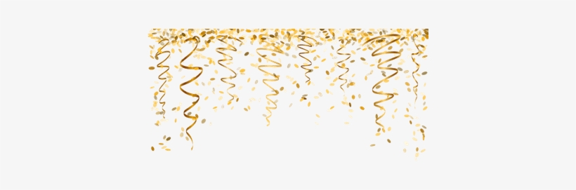 New Year Fireworks Png - Gold Confetti Vector Png, transparent png