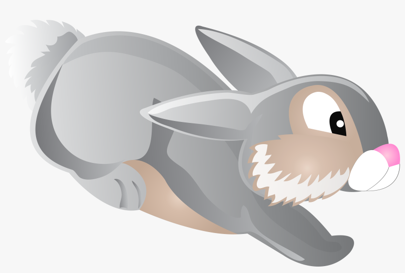 Jumping Bunny Cartoon Clip Art Png Image - Bunny Cartoon Transparent, transparent png