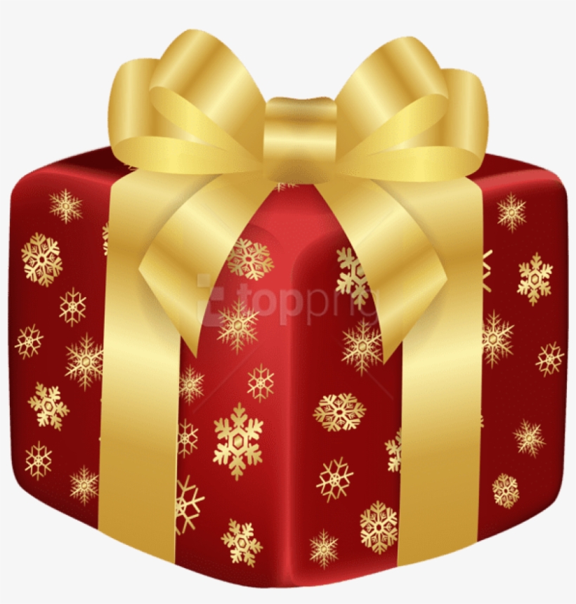 Christmas Red Gift Png Clip Art Image - Adornos Navideños En Png, transparent png
