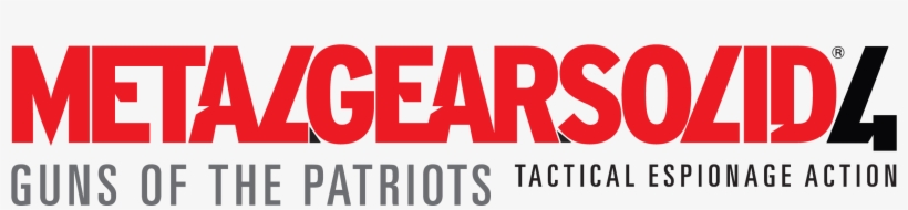 Metal Gear Solid 4 Logo, transparent png
