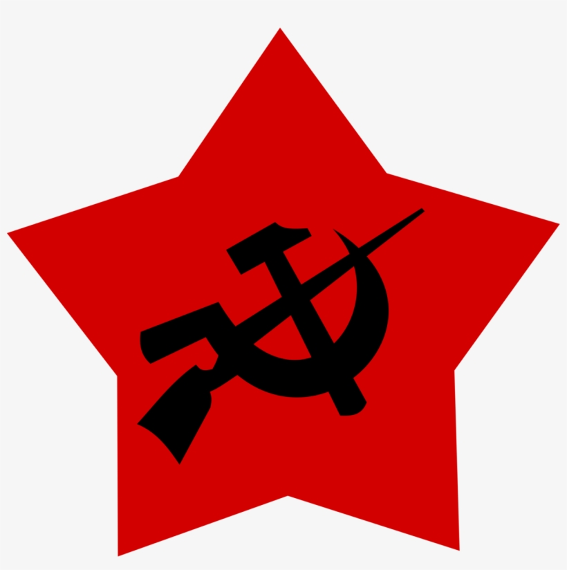 Communist Logo Black Hammer And Sickle And Gun By - Kpd Ml Flag, transparent png