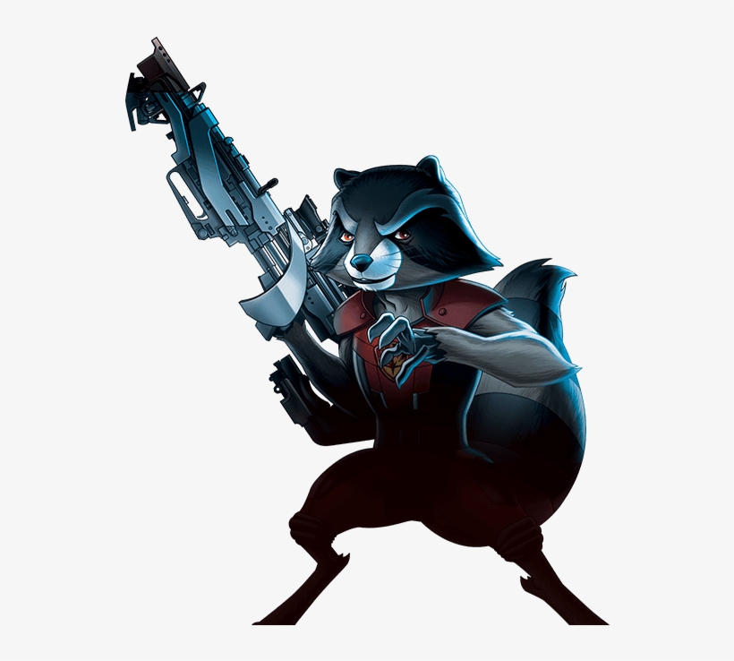Rocket Raccoon Png Transparent - Rocket Raccoon Cartoon Png, transparent png