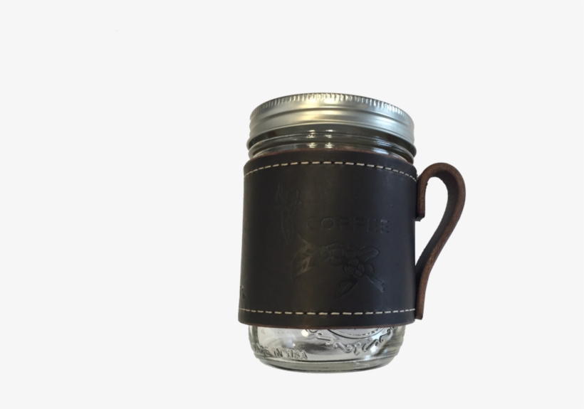 Leather Cross Stitch Mason Jar - Cup, transparent png