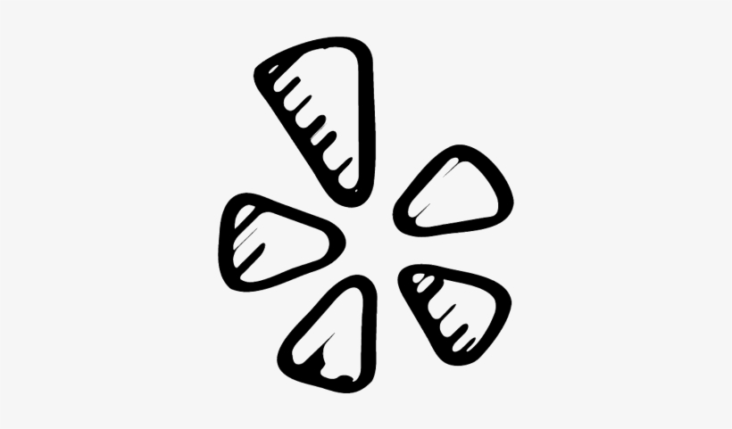 Yelp Sketched Logo Vector - Yelp Logo Sketch, transparent png