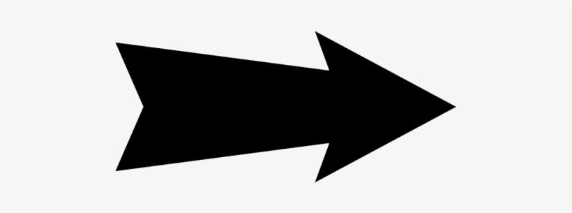 Icono De Flecha En Estilo Plano - Arrow, transparent png