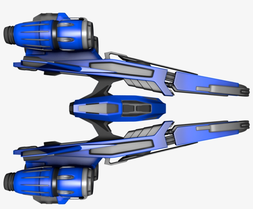New Free Sprites, Blue Spaceship - Спрайт Космический Корабль, transparent png