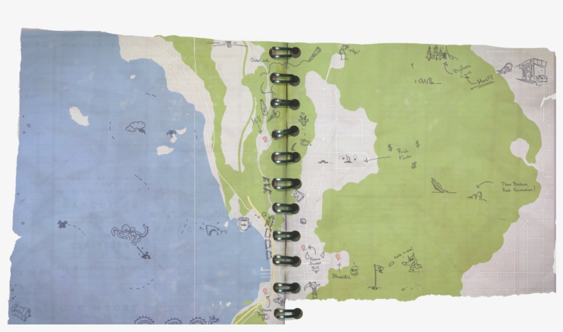 Map Bts - Life Is Strange Arcadia Bay Map, transparent png